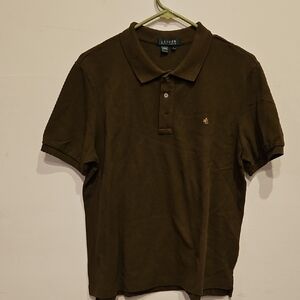 Lauren Ralph Lauren Dark Brown Polo Button-Down Shirt